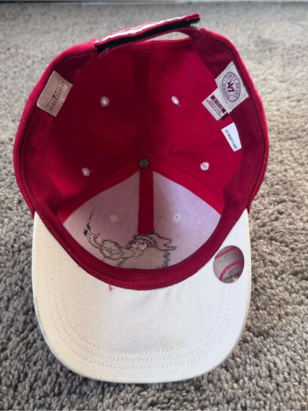 47 Brand Philadelphia Phillies Phillie Phanatic Kids Youth Adjustable Hat Red